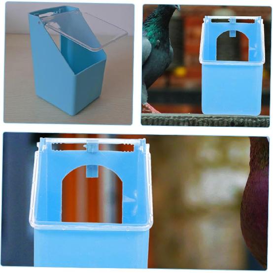 Milisten 4pcs Quail Feeder Bird Feeding Bowl for Pigeons and Pet Birds Hanging Design Washable and Reusable for Bird Cage Supplies and Food