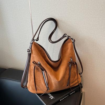 Herfst en winter grote capaciteit retro tas dames nieuwe casual woon-werkverkeer schouder messenger bag dubbele schouder rugzak