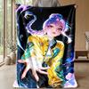Manta de Flanela Estampada Kpop Demon Hunters Macia Quente Leve Manta para Todas as Estações para Sofá Cama Camping Decoração de Casa Presente de Feriado