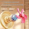 Retro USB Charging Mini Desktop Fan: Three-Speed, Strong Wind, Quiet Operation, Long Battery Life