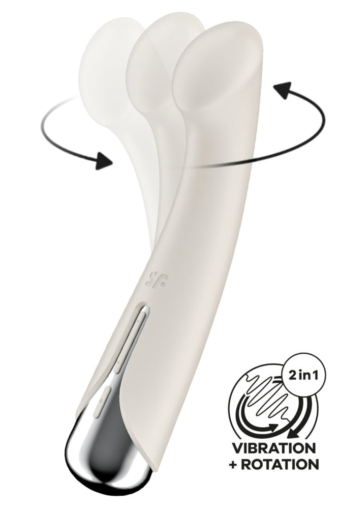 Vibromasseur Point G Tête Rotative Blanc Usb Spinning G Spot 1 Satisfyer Cc597857