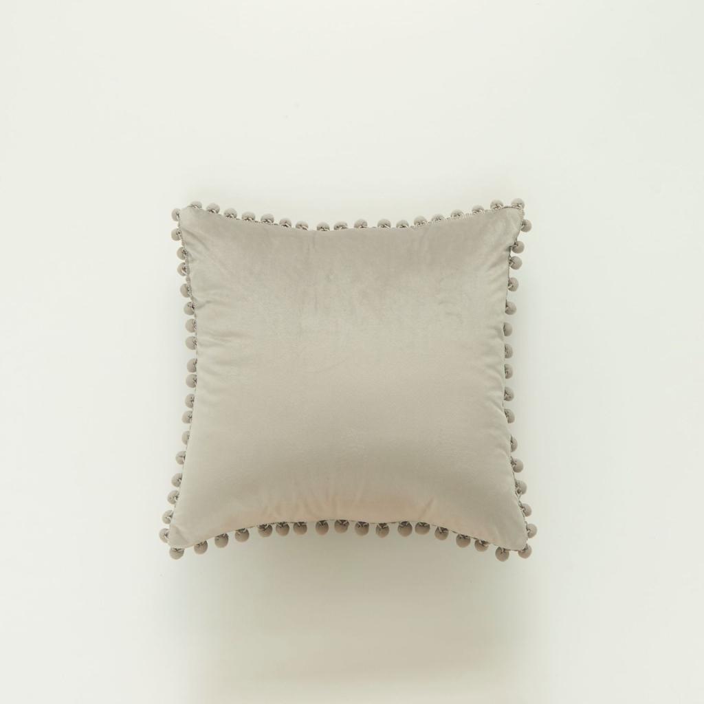 Modern Minimalist Living Room Dutch Velvet Cushion Cover with Large Ball Edge INS Nordic Style Pillow Cover Without Core