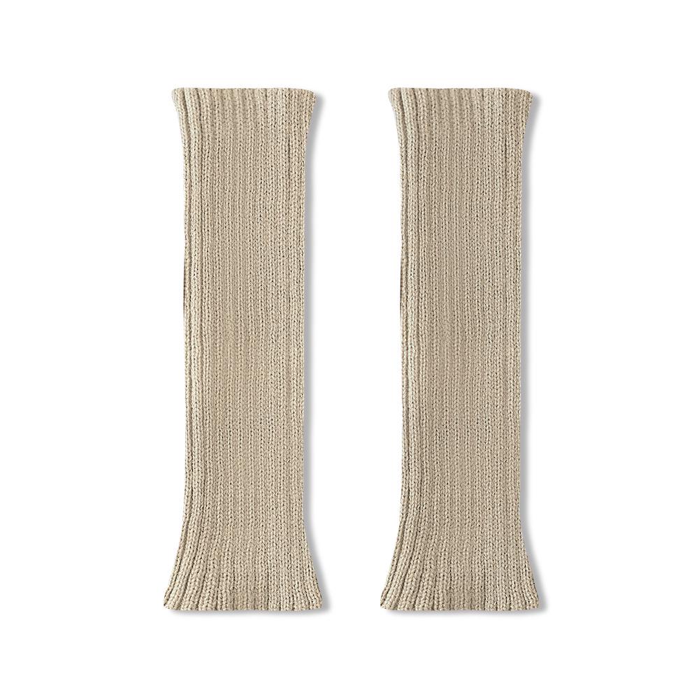 Trendy Y2K Knit Leg Warmers: Women's College Style Calf Socks, Cozy Scrunch Socks, and Warm Sleeves for Autumn/Winter