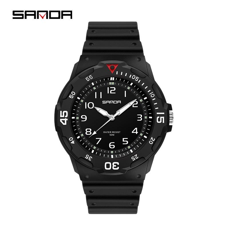 Sanda Unisex Youthful Style Wristwatch - Simple, Sleek, Versatile, and Elegant for Students