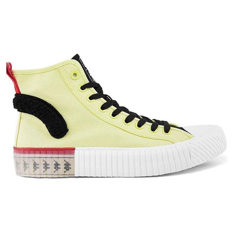 Crayon Shin-chan X Kappa Retro Logo High-Top Skate Shoes Unisex sneakers Yellow Black KPCTGVS87-216