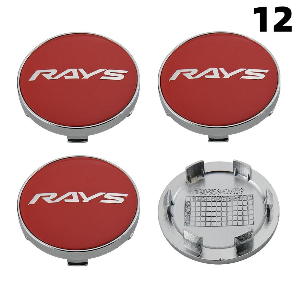 

1Set/4PCS OD 59MM / ID 51MM Rim Caps RAYS VOLK Logo Wheel Center Cap Wheel Cover Hub caps Sport Car Tire Accessories (as the picture,Ford)