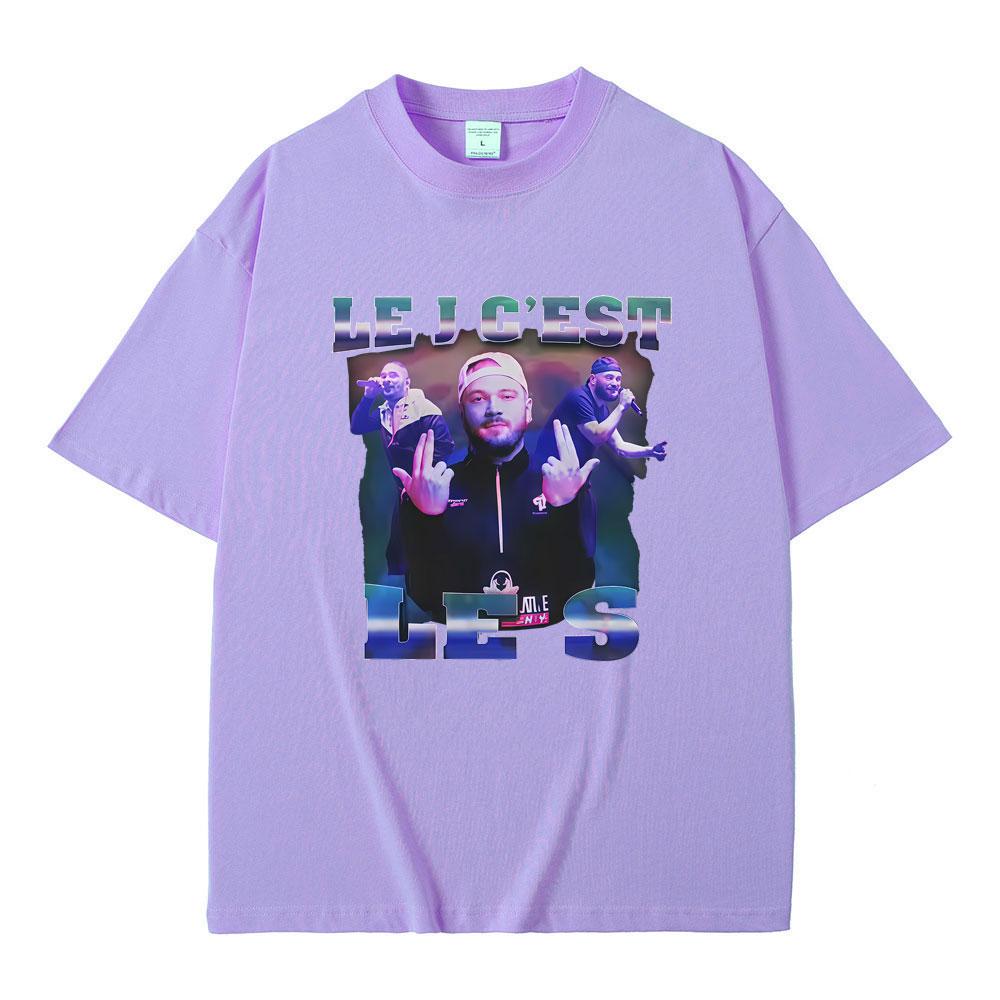 French Rapper JUL Graphic Tshirt Men Women Hip Hop Fashion Tshirts Male Casual Oversized Short Sleeve T Shirts Tops Streetwear