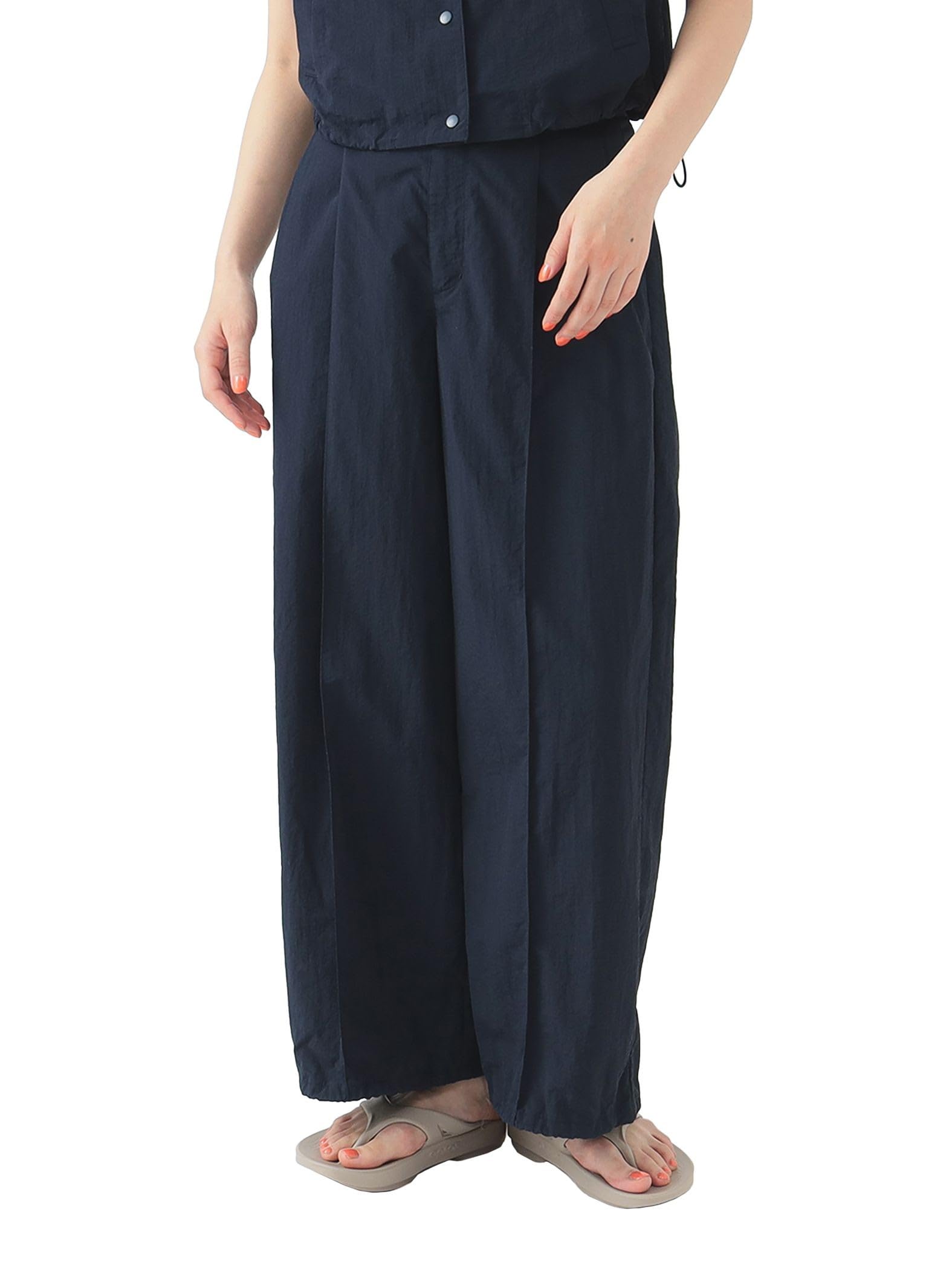 

B:MING LIFE STORE by BEAMS Women s Water-Repellent Parachute Pants (Sizes S-M) Navy