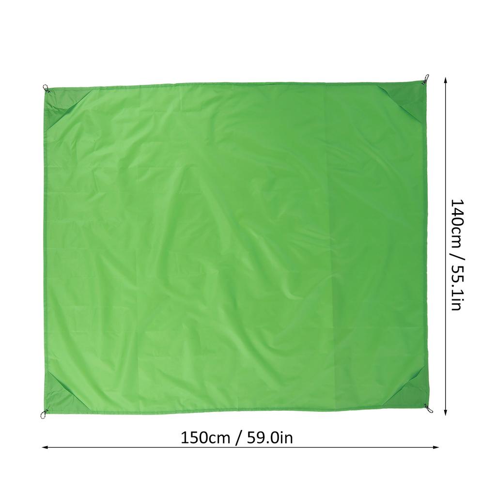 Outdoor Pocket Blanket Picnic Mat Waterproof Oxford Cloth Beach Blanket Sandproof MatGreen