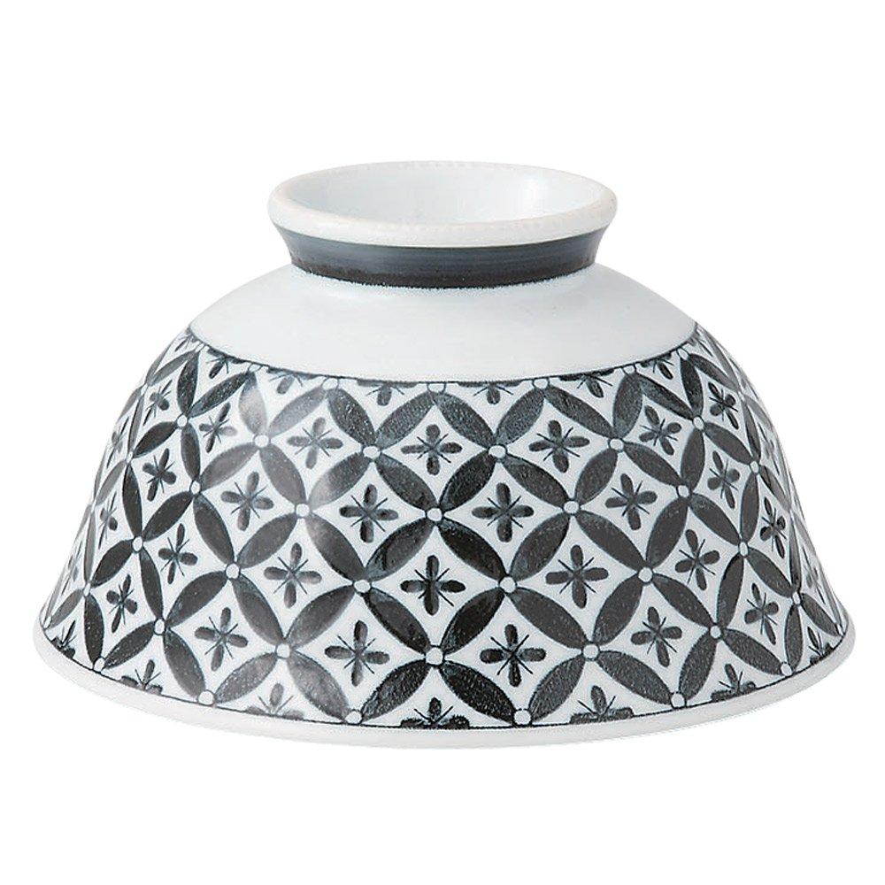 

Hasami Ware Beveled Lightweight Rice Bowl Shippo Pattern Blue 42589 (Extra Large) синий