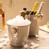 Wine Beer Cooler Stainless Steel Ice Punch Bucket for Beer Wine Party Supplies Portable Ice Chiller Cooler with Handle