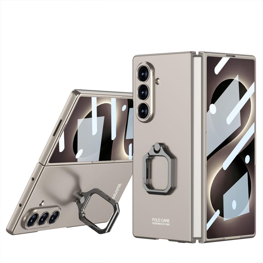 Applicable To Samsung GalaxyZ Fold8Ultra Mobile Phone Case Folding Protective Case Ring Holder Anti-drop Mobile Phone Case.
