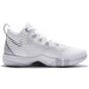 Nike Ambassador 9 Round Toe Lace-Up Fabric Shock Absorption Non-Slip Wear-Resistant Support Mid-Top Basketball Shoes Men sneakers White 852413-100