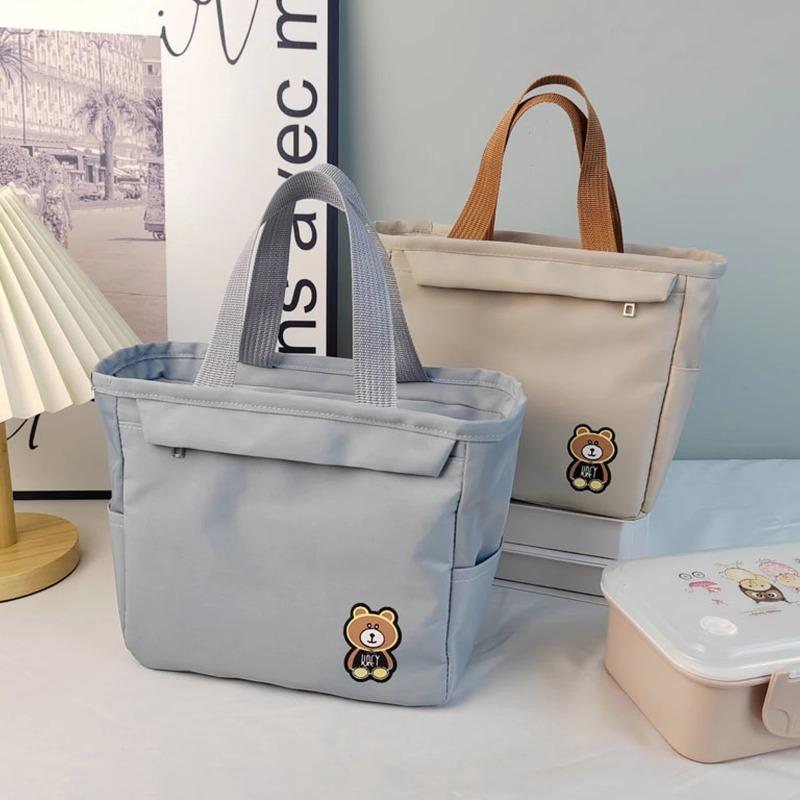 1pc Cute bear portable thick waterproof insulation lunch bag
