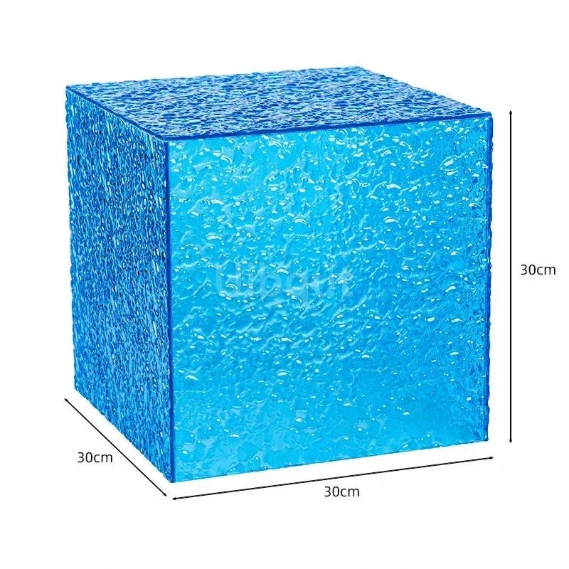 Dessert table Buffet table Food display rack Acrylic Cold Food Display Stand Hotel tea break table setup Ornament set Blue booth