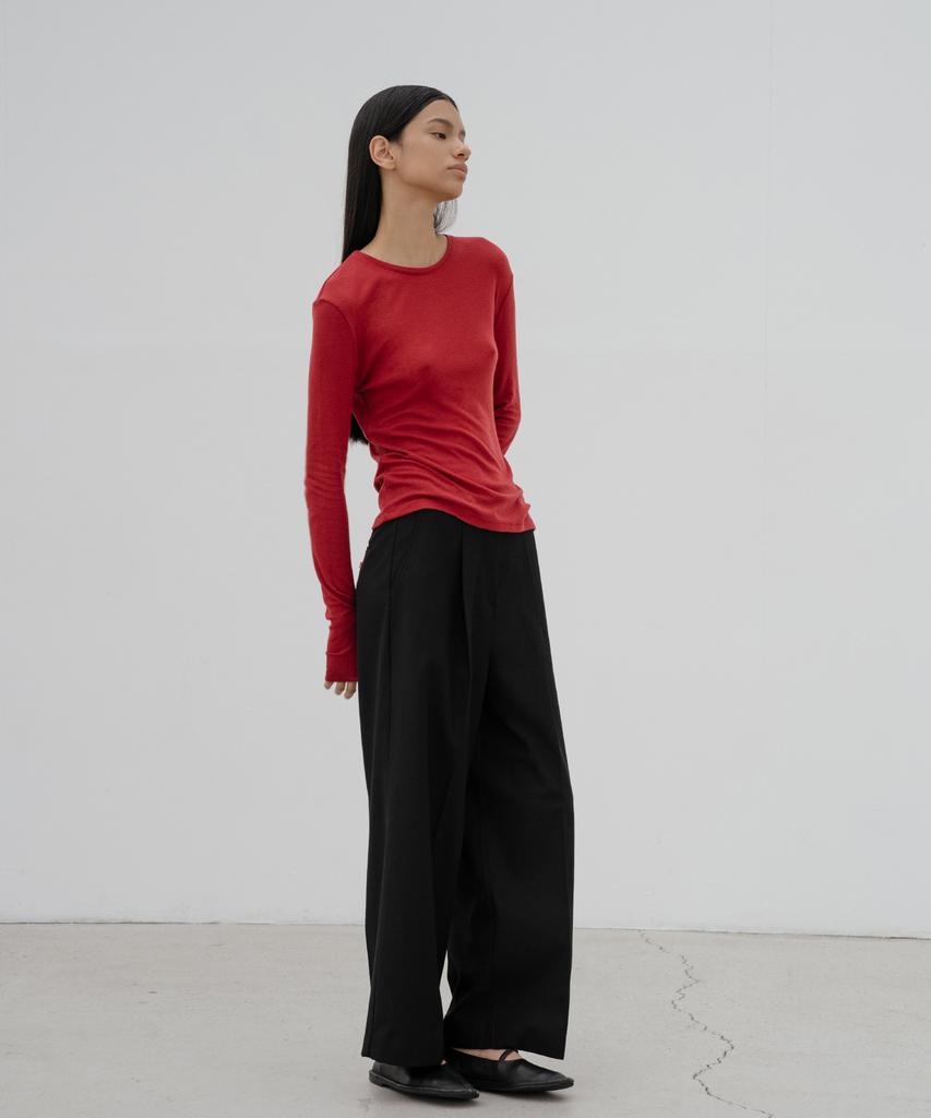 DENOAH River Layered T-Shirt (Red)