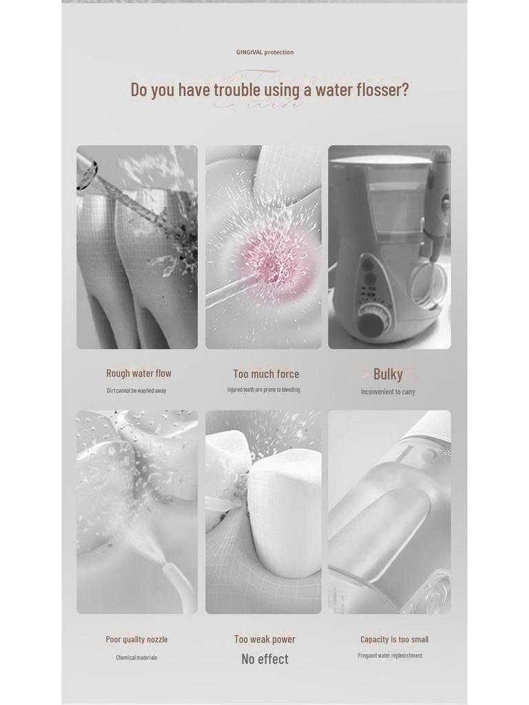 2024 Portable Electric Water Flosser for Teeth Cleaning at Home