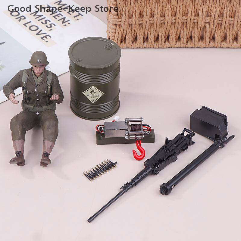 JJRC C8815 Upgrade Parts Trailer Soldier Winch Machine Gun Oil Drum Original Accessories for RC Car Upgrades