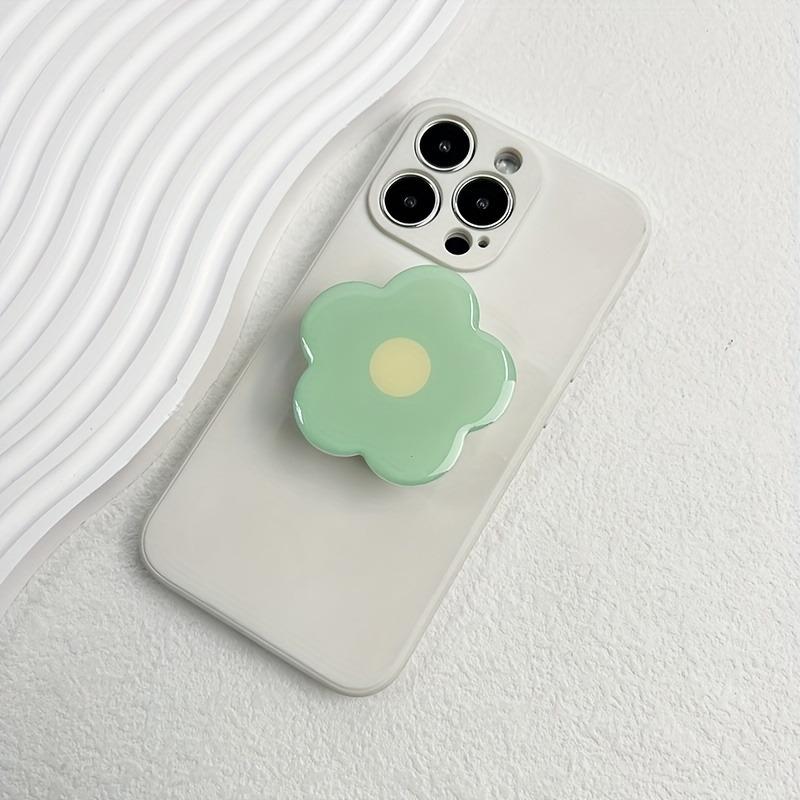 Clear Flower Folding Expandable Mobile Phone Grip Holder Socket Pocket Support For IPhone 16 Finger Ring Griptok Expanding Stand
