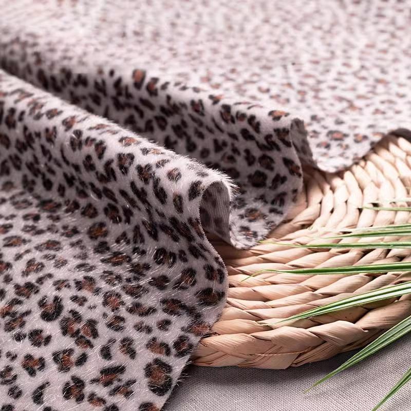 50x160cm Plüschstoff mit Leopardenmuster, Imitation von Nerzfell, für DIY-Nähen, Schuhe, Mützen, Schals, Bänder, Futterstoffe, Kleider