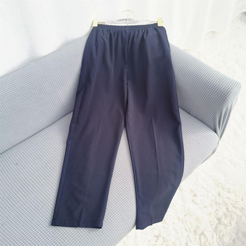 Silk Pants Women's Cotton-Padded Casual Pants Easiest for Match Slimming Straight Pants Loose Nature Waist Women's Pants Pocket