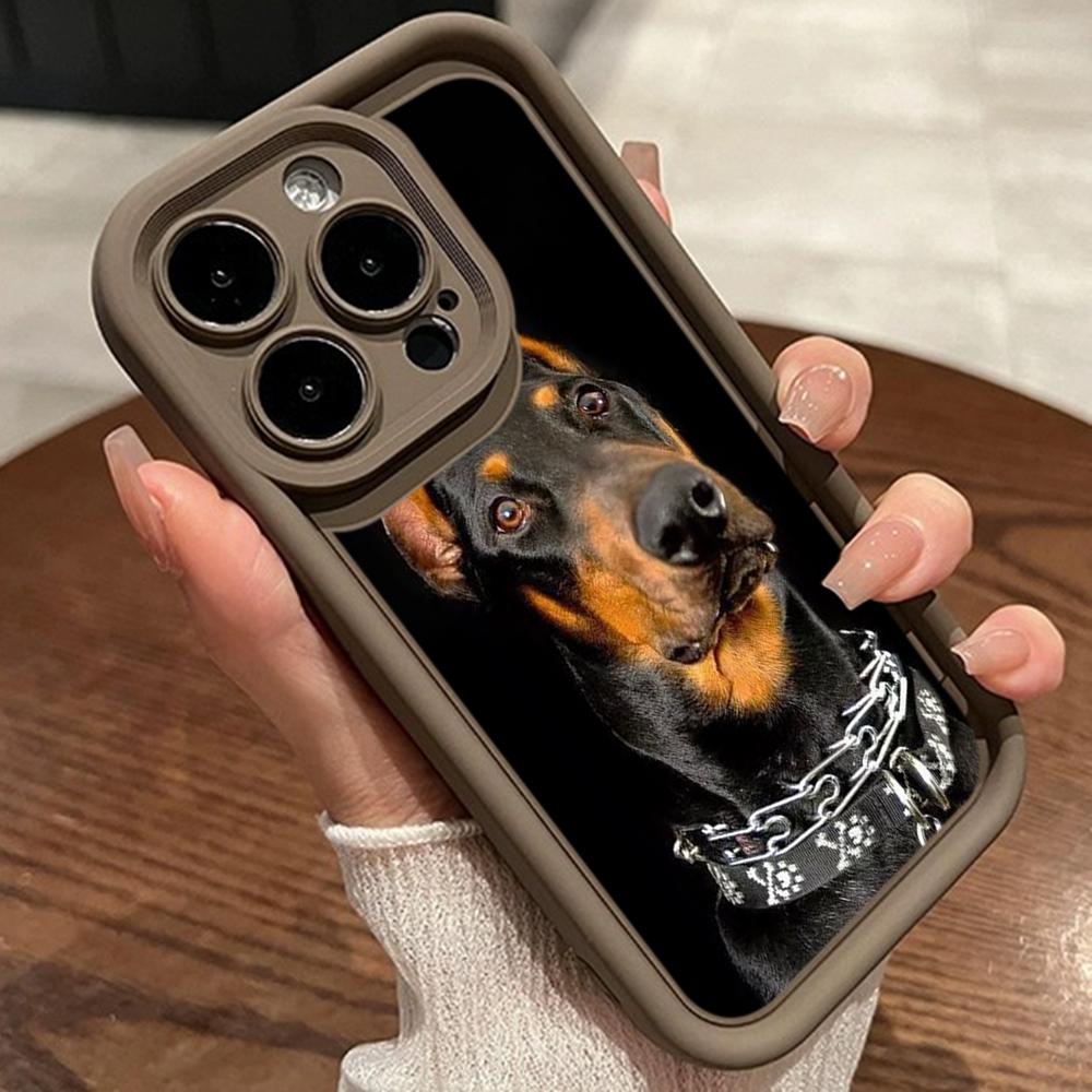 LZ14 Dog Doberman Animal Art Silicone Phone Case for Xiaomi 11 Lite 5G 14T Redmi 14C 13C A3 Note 12 11 9 10 13 Pro Plus Shockproof Back Cover