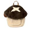 Autumn Winter Backpack for Girl Plush Backpack Cartoon Mushroom Bag Small Book Bag Lovely Dolls Bag Student School Bag