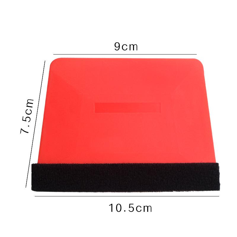 Trapezoid Card Squeegee Car Window Tint Vinyl Wrapping Squeegee Plastic Card Scraper with Different Hardness PPF Film Tools
