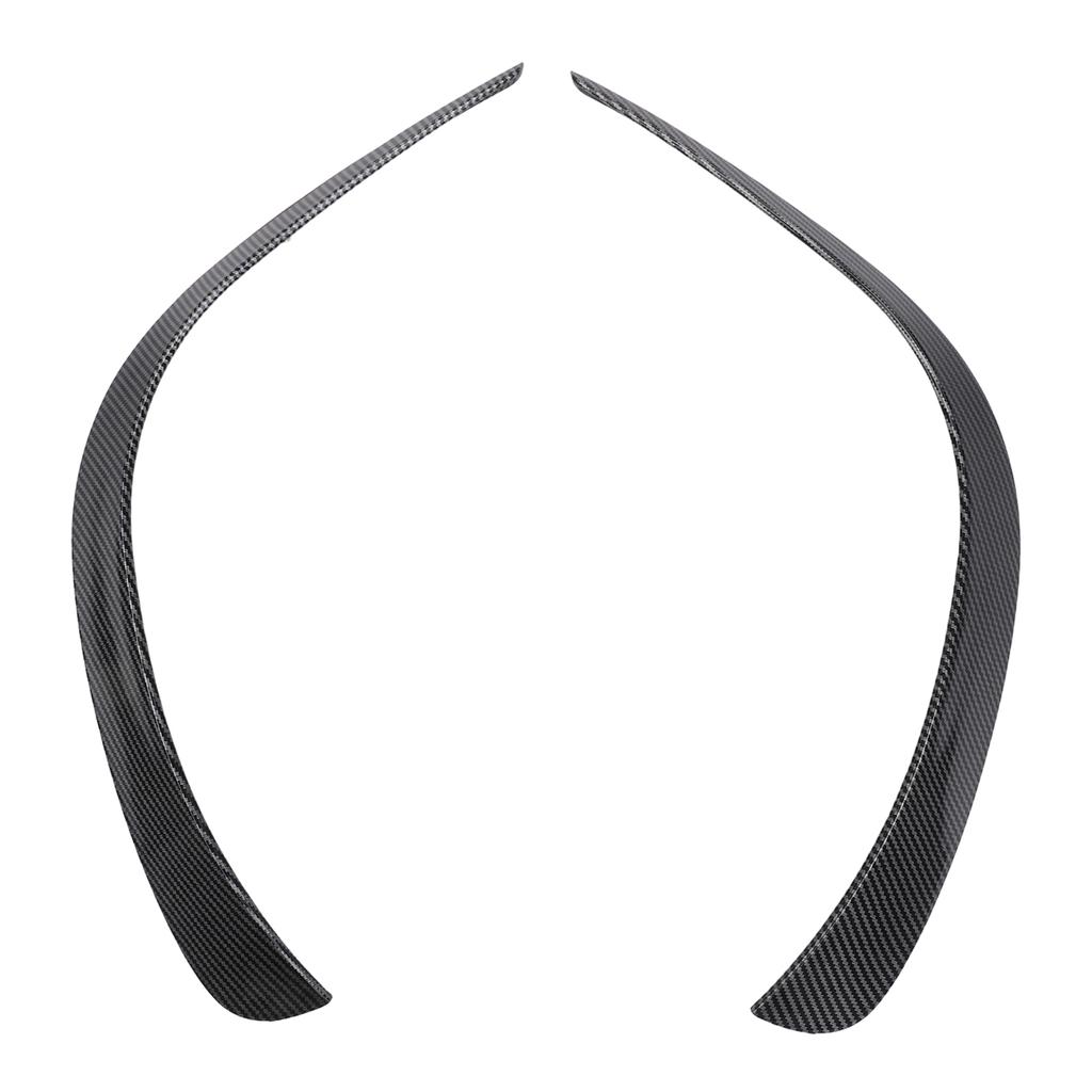 Parts & Accessories Bumper Trim Cover Front 2PACK 2Pcs Gloss Black Plastic HotEasy To tall Practical To Use