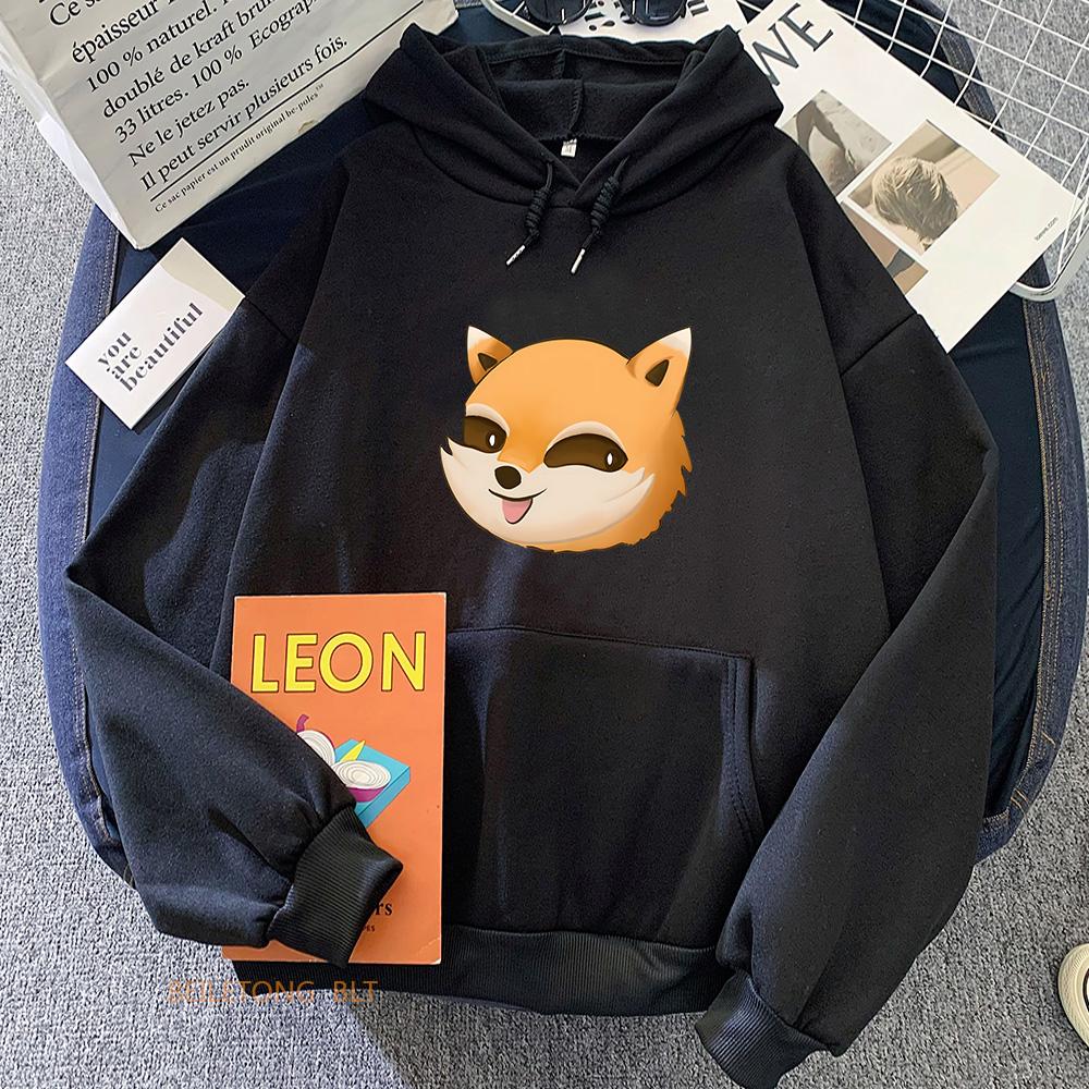 Project Zomboid Spiffo Raccoon Hoodies Cartoon Women/Men Hooded Sweatshirts Long Sleeve Kawaii Printing Pullovers Casual Female