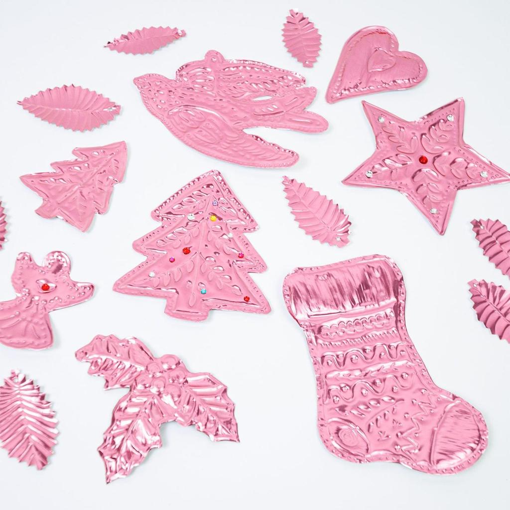 Embossing Aluminum Foil Paper Sheets 8Pcs/set Handmade Decorative Metal Foil Sheets Holiday Art Project For Crafting