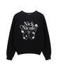 Nigaennikol Butterfly Rose Signature Sweatshirt_Black White