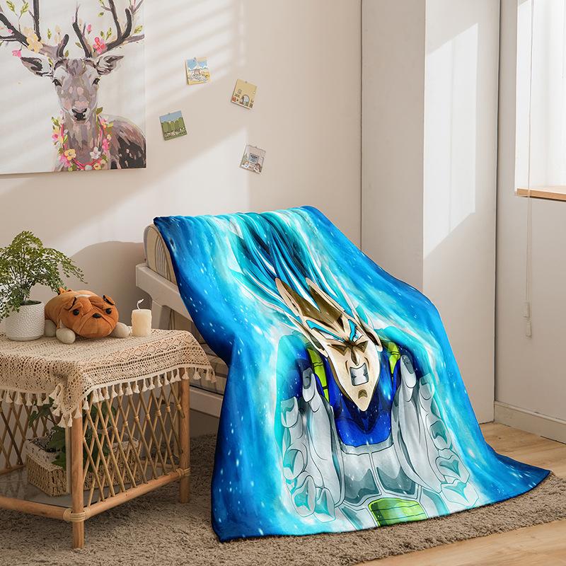 Riman Dragon Ball Series Flannel Blanket 3D Printed Sofa Blanket Thickened Blanket