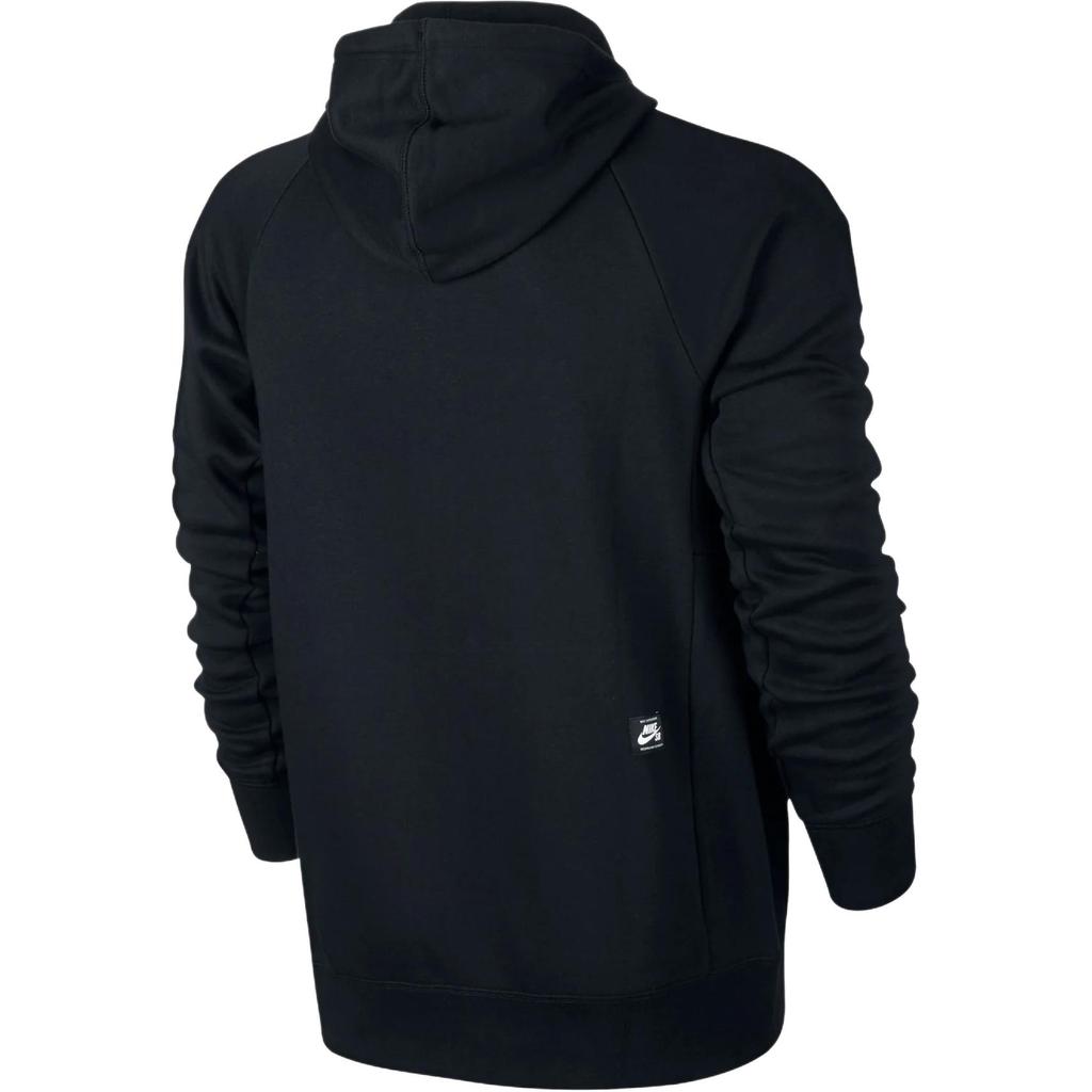 Nike Solid Color Logo Print Hoodie Men Hoodies Black 800149-010