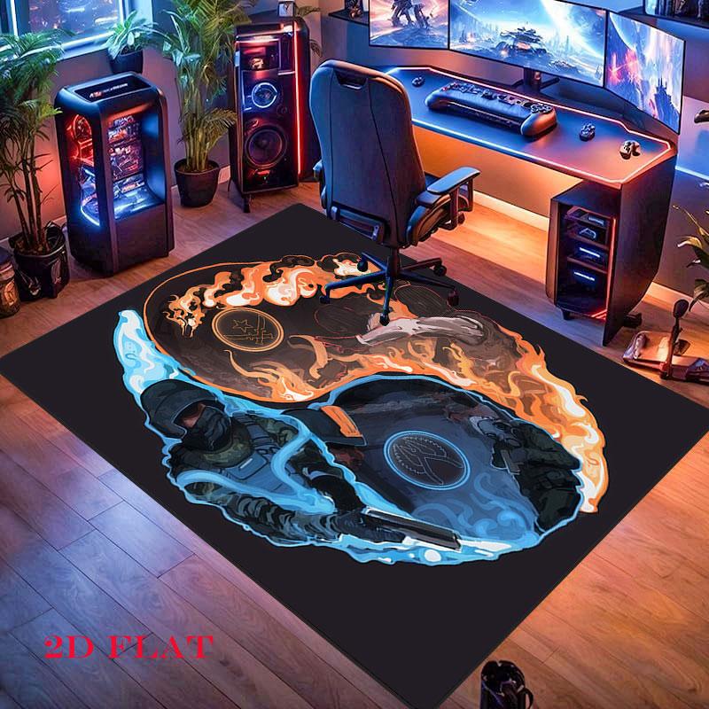 Counter-Strike 2 poster Carpet Rug for Living Room Bedroom Home Sofa Decoration,Kids play Nonslip Floor Mat