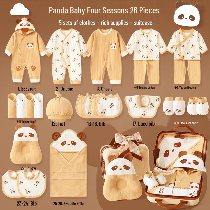 INSAHO Reines Baumwoll-Geschenkset für Neugeborene