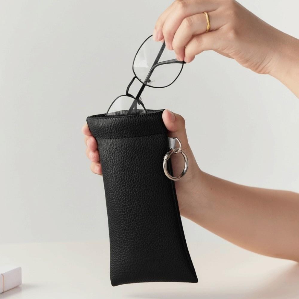 PU Glasses Protective Case Dustproof Eyewear Pouch Fashion Sunglasses Case  Travel
