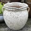 Retro Ceramic Zisha Pot: Large Succulent Planter with Rustic Personality