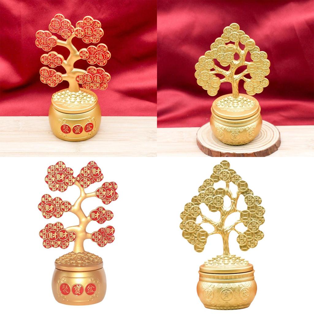 Money Tree Statue Wealth Table Centerpiece Creative Chinese Collectibles for New Year Office Business Bedroom Decoration