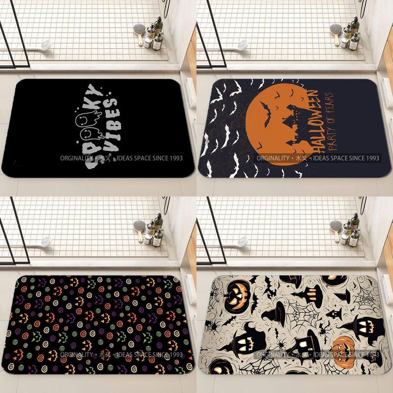Spooky Retro Style Mat Living Room Decoration Home Sofa Non-Slip Carpet Study Bedroom Tatami Children'S Soft Floor Mat
