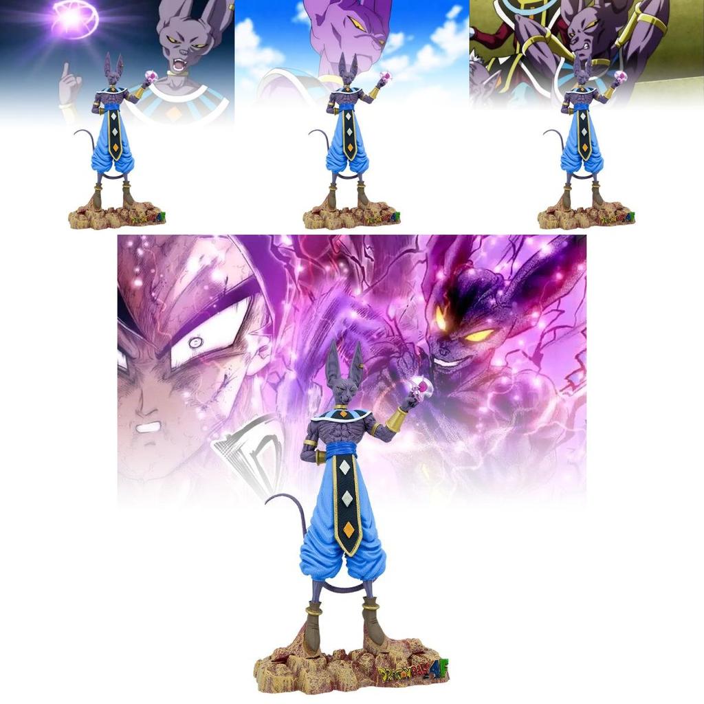 Hochwertige PVC-Figur von Beerus dem Zerstörer aus Dragon Ball, 30 cm große Sammlerfigur