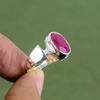 Faceted Kashmir Ruby Ring 925 Sterling Silver Ring Ruby Jewelry Elegant Gemstone Ring Handmade Jewelry Gift For Women Available In Ring Size