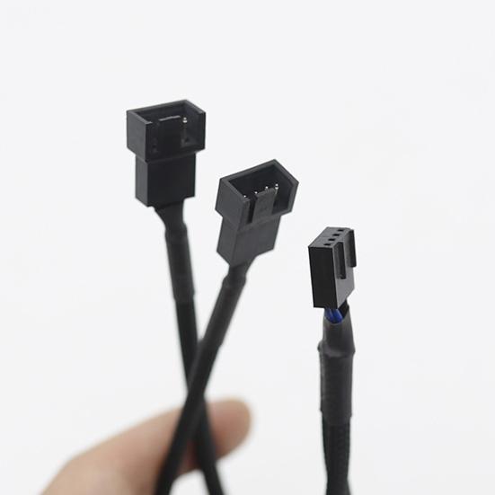 27cm 4-Pin PWM Splitter Adapter Gehäuselüfter für Computer CPU Stromkabel Lüfter