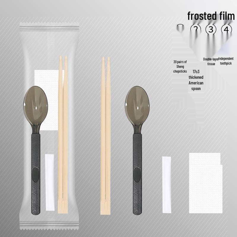 Disposable Wooden Cutlery Set (100 Sets)