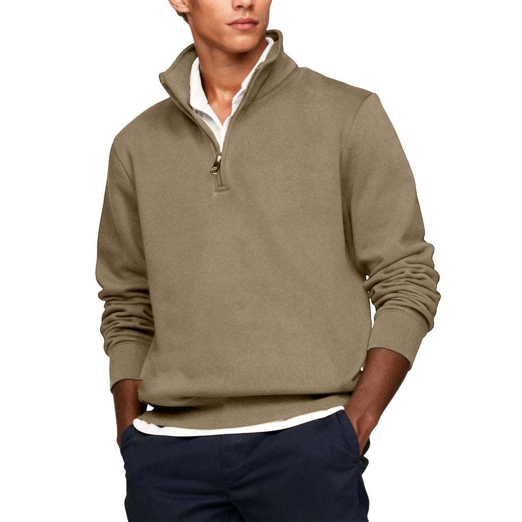 Men's Leisure Sports Half Zipper Long Sleeves Hoodie