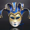 Venetian Party Diamond Masquerade Masks Full Face Jester Joker Cosplay Mask Halloween Carnival Art Decoration Accessories