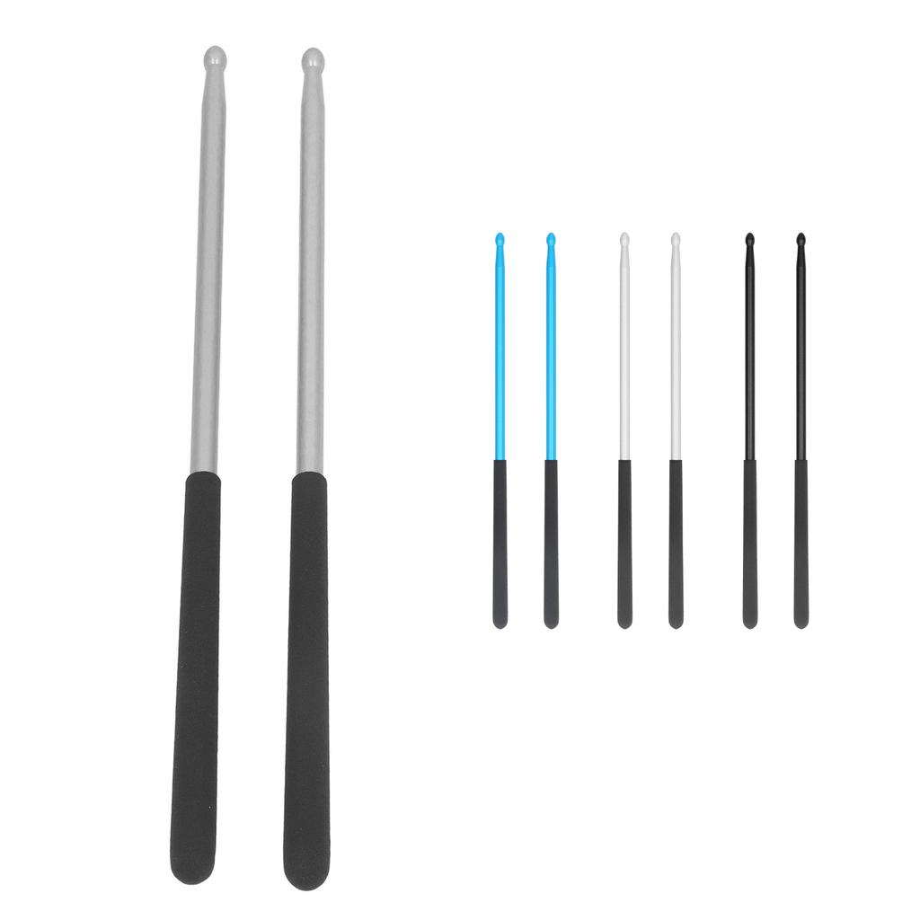 1 Paar Professionelle Drumsticks Solide Kraftverstärkung Rutschfester Griff Aluminiumlegierung 5A Drumsticks