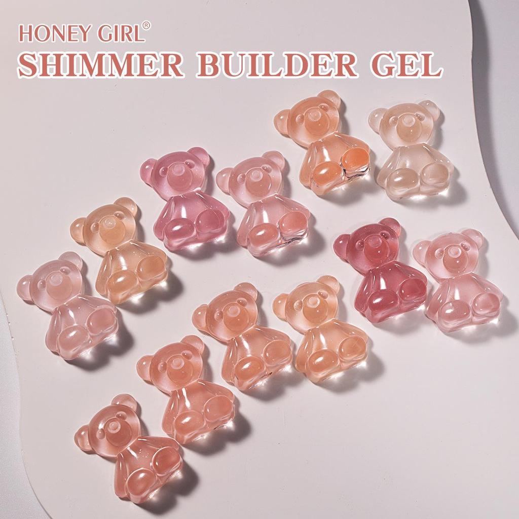 Nail Extension Gel Set: 24 Fine Glitter Colors for Phototherapy & Crystal Nails