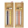 Mitsubishi Pencil Uniball ZENTO [All 2 Sizes 0.38mm/0.5mm] Water-Based Ballpoint Pen Set, 4-Pack, Standard