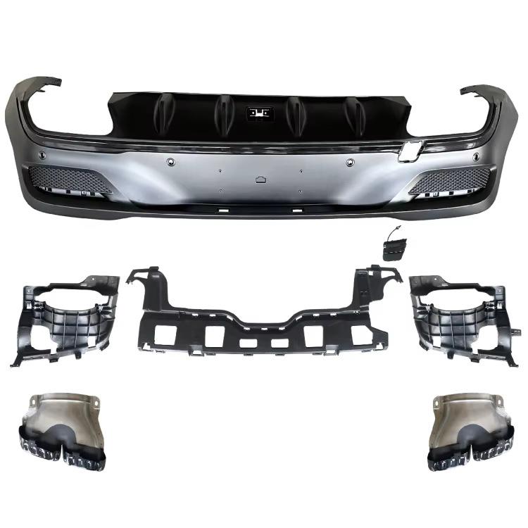 Mercedes GLE Coupe C167 2020 Rear Diffuser with Exhaust Tips - GLE53 AMG Upgrade